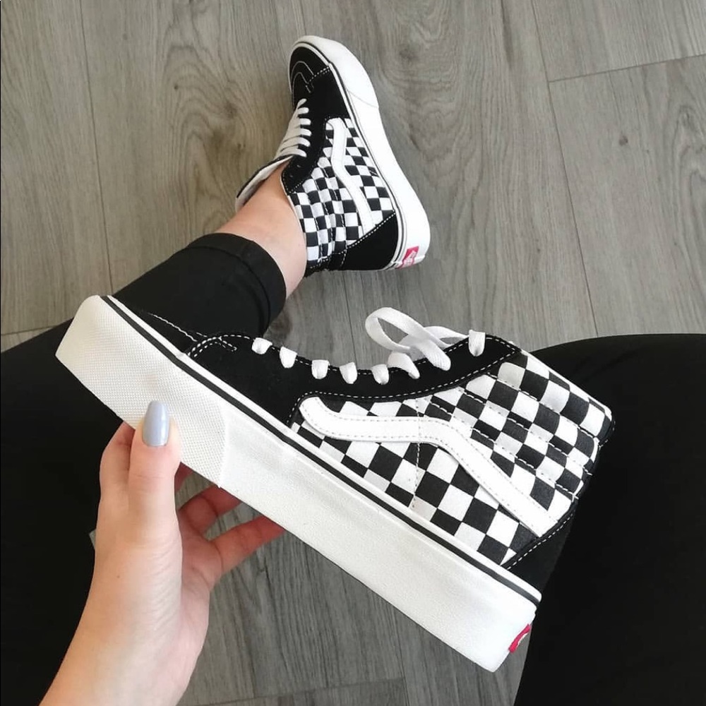 Sk8 hi Platform checkerboard - Picture 1 of 7